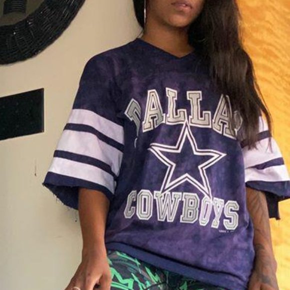 ⭐Dallas Short Sleeve Cut Tee🏈 - Picture 8 of 12